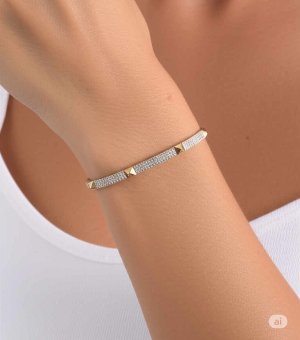 Pyramid Bracelet - 10KT