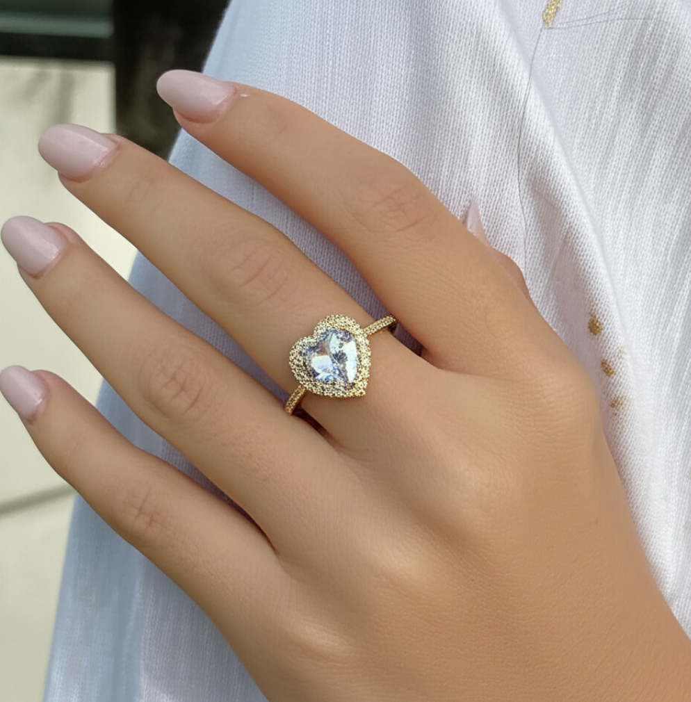 Cubic Heart - 10kt Gold