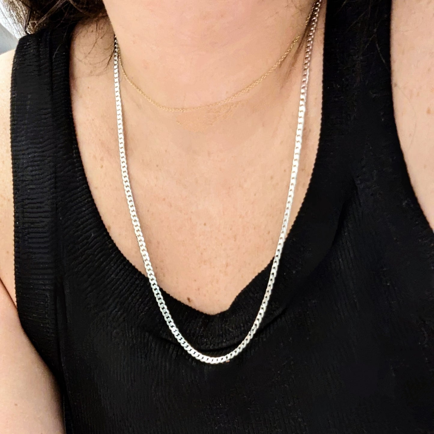 Curb Chain (3mm) - Silver