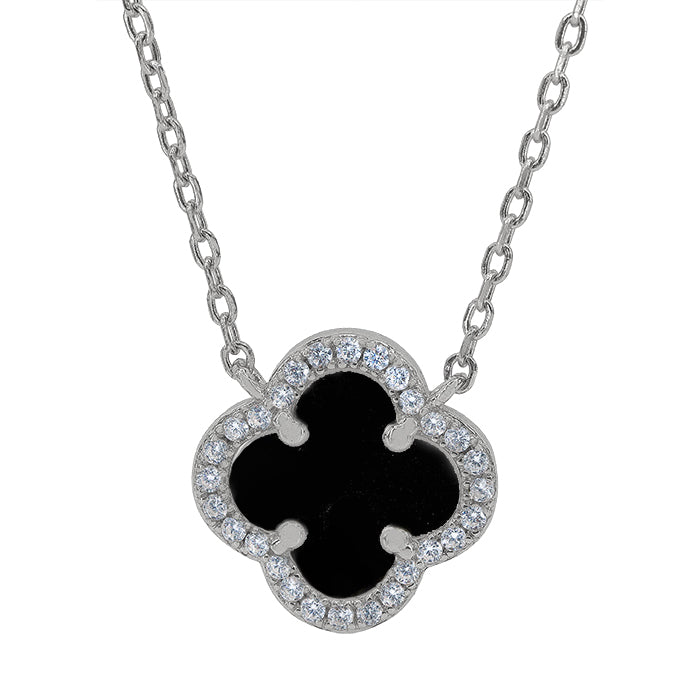 Black Clover Necklace - Silver