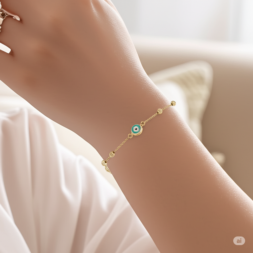 Evil Eye Ball bracelet - 10KT