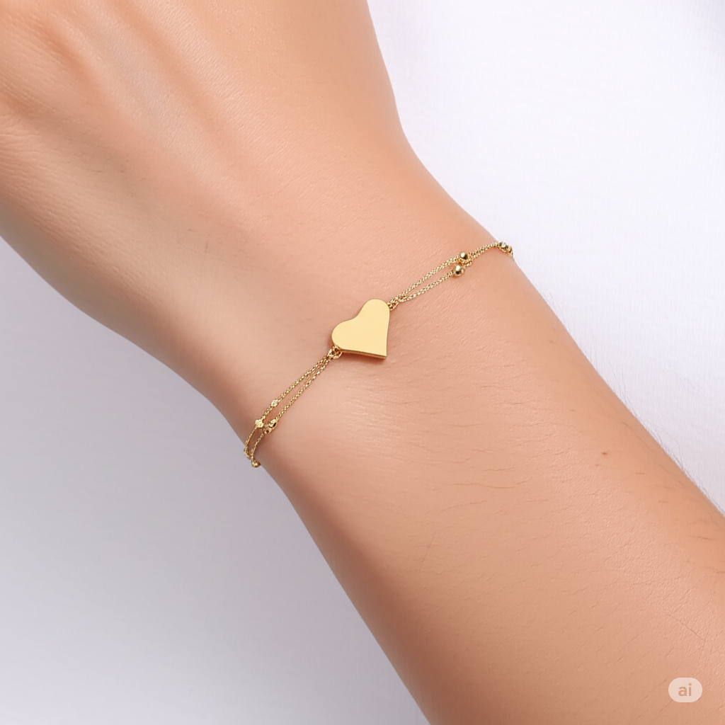 Heart Bracelet - 14KT