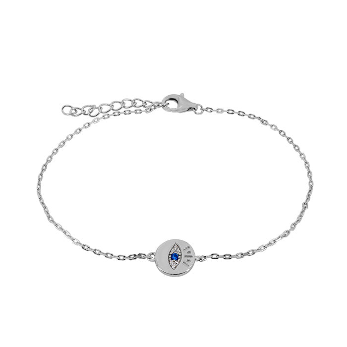 Evil Eye Sterling Silver Bracelet