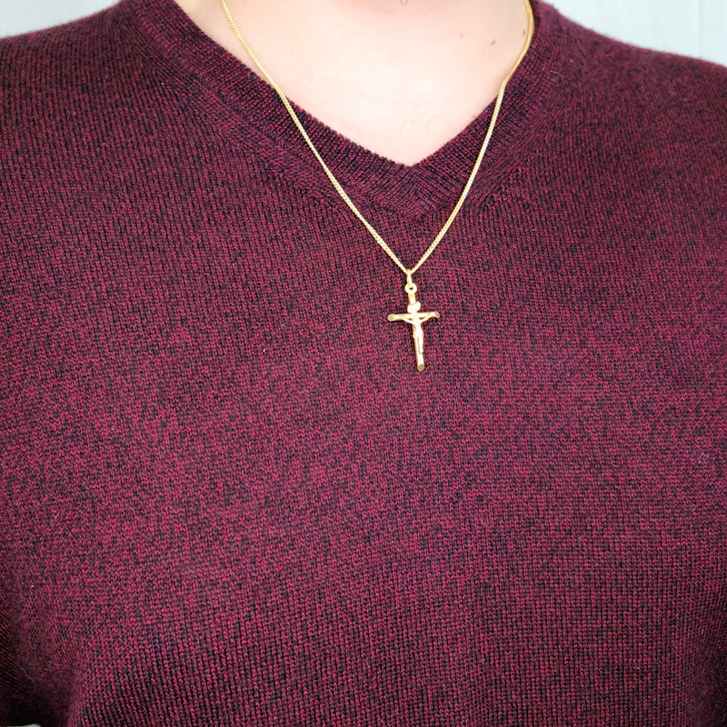 Crucifix Small Solid Gold