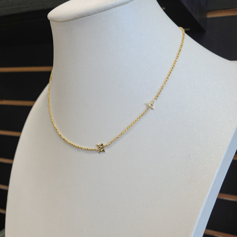 Letter Necklace - Solid Gold