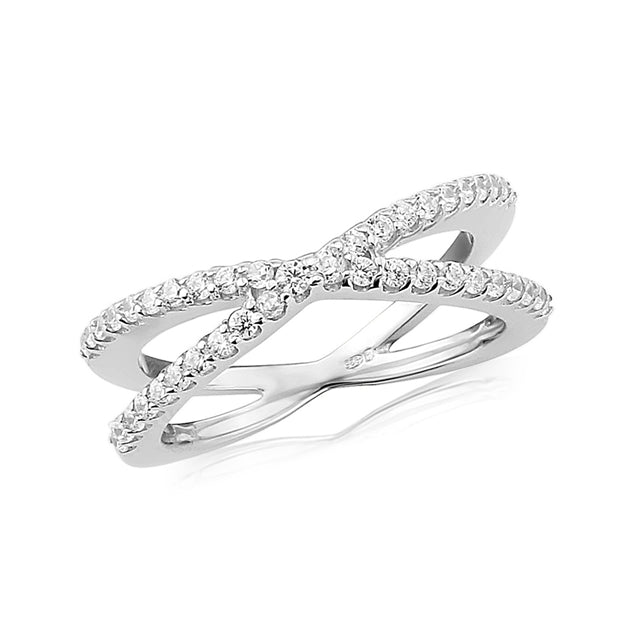 Sterling Silver Waterford Crystal Ring