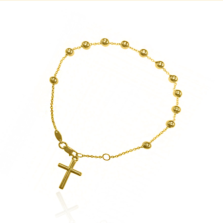 Rosary Bracelet- Solid Gold