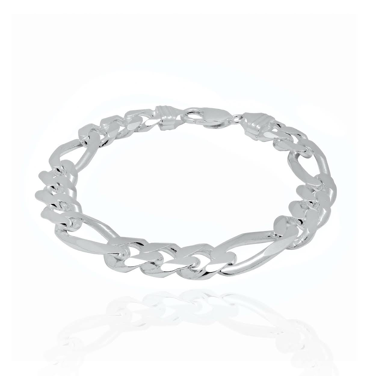 Figaro Sterling Silver Bracelet