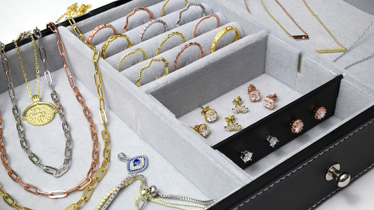 Jewellery Box Tray with Jewellery