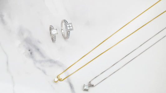 White Gold Engagement Rings and Gold Diamond Necklaces