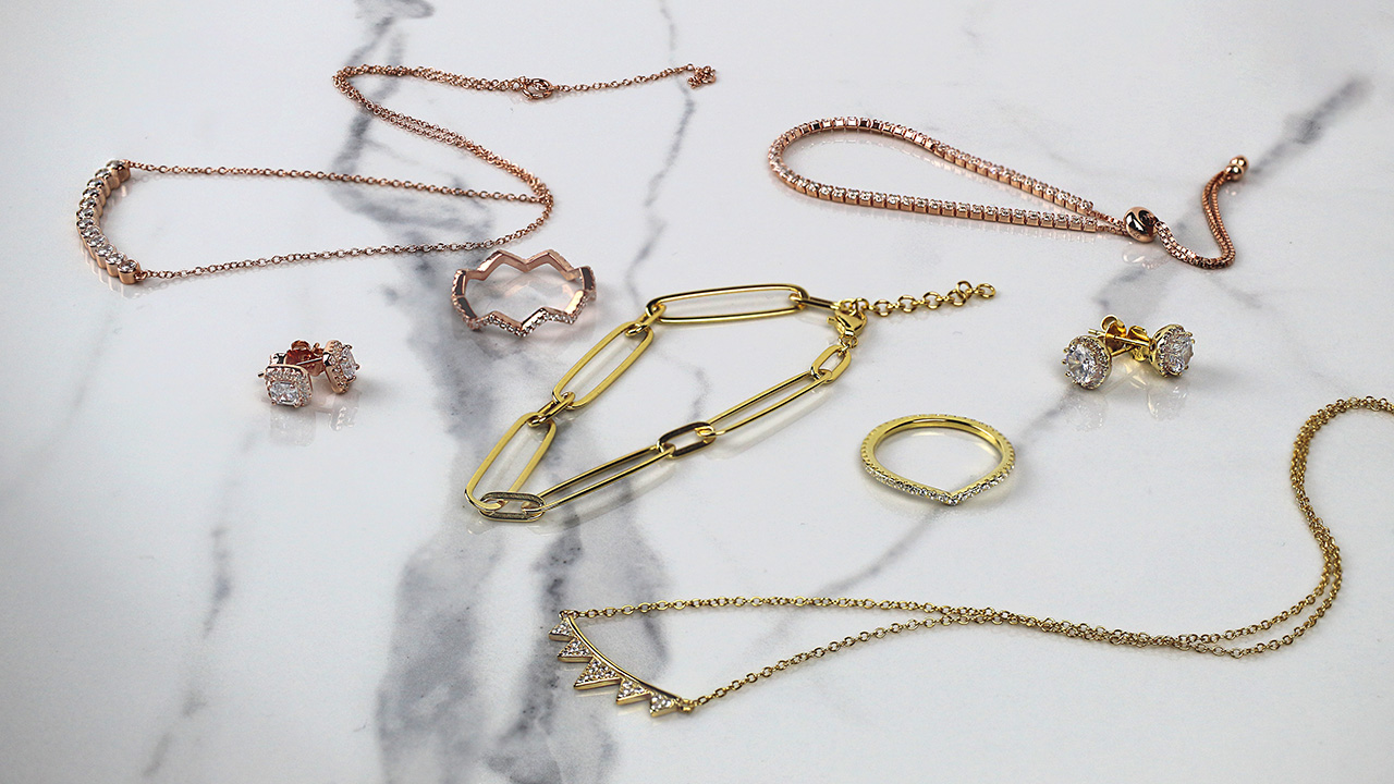 Warm Up Collection Jewellery in 18kt Rose and Yellow Gold Plating