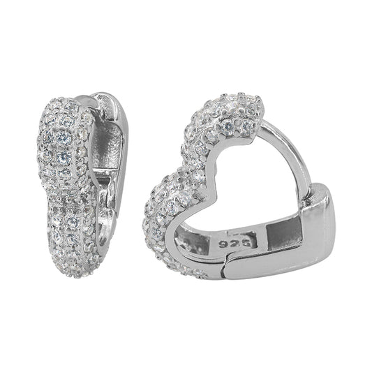 Orecchini a perno in argento sterling: montatura in zirconia rotonda da 3 mm - Italia Orecchini a perno in argento sterling: montatura in zirconia rotonda da 3 mm - Italia