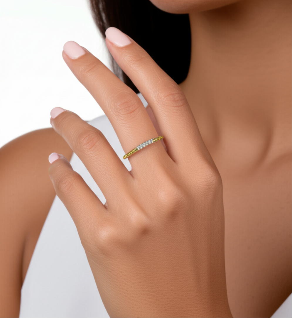 Beaded Cubic - 10kt Gold