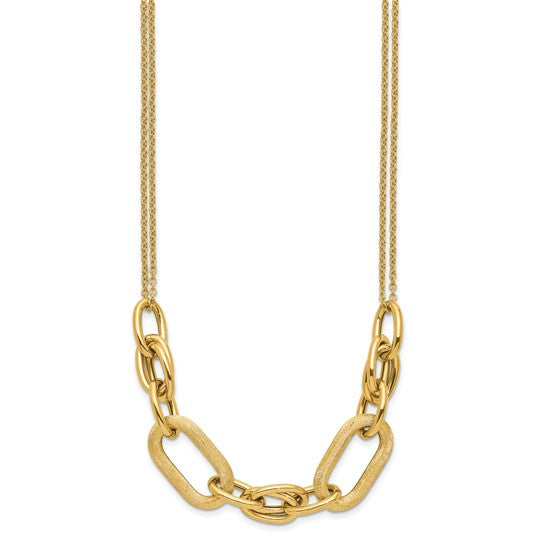 14KT Yellow Gold Fancy Link Necklace