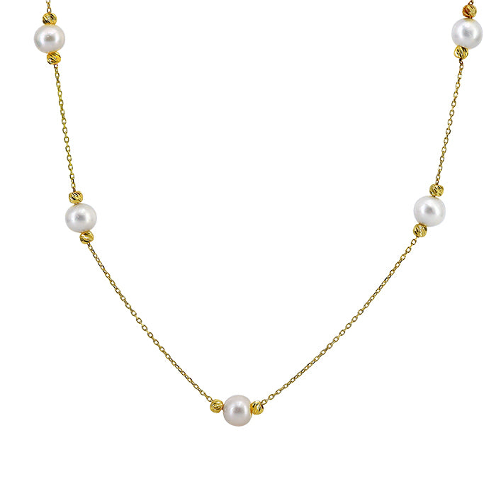 Pearl Chain - 10kt Gold
