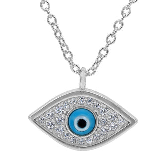 Evil Eye Necklace - Silver