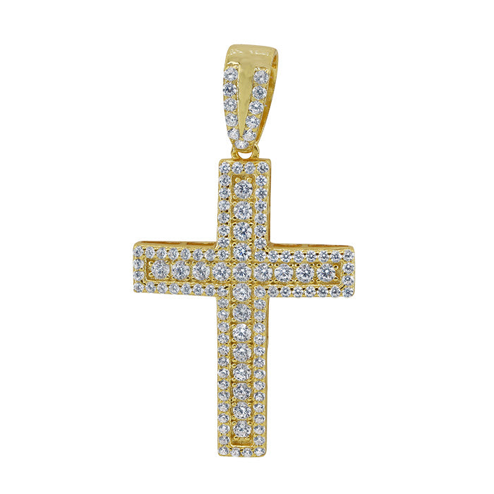 Cubic Cross - Gold