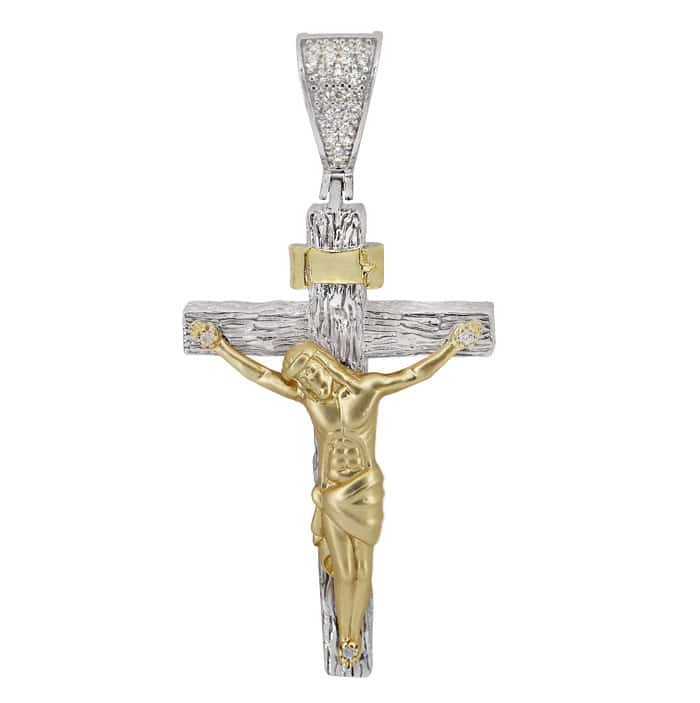 Crucifix - Two-Tone