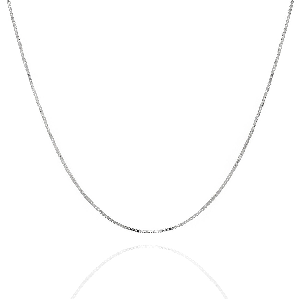 925 Sterling Silver 2mm Width Box Style Chain