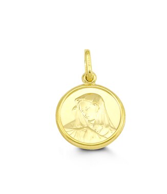Mary Medallion Solid Gold