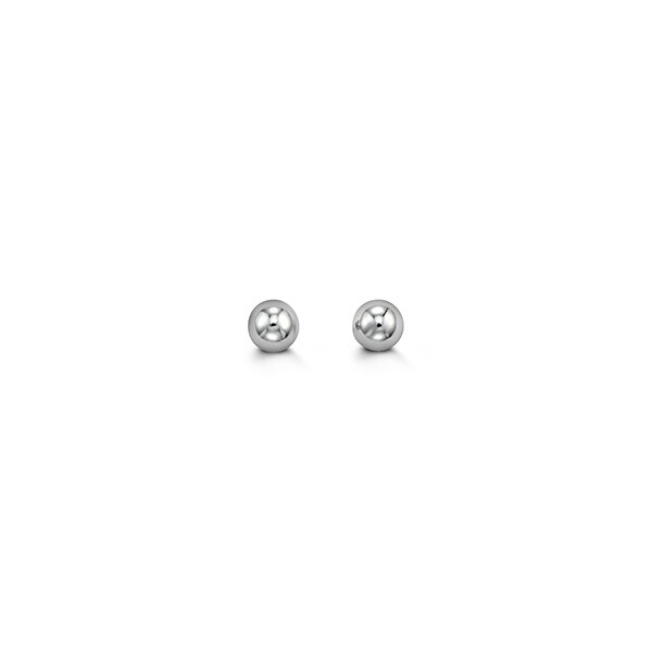 14kt White Gold 3mm Ball Studs