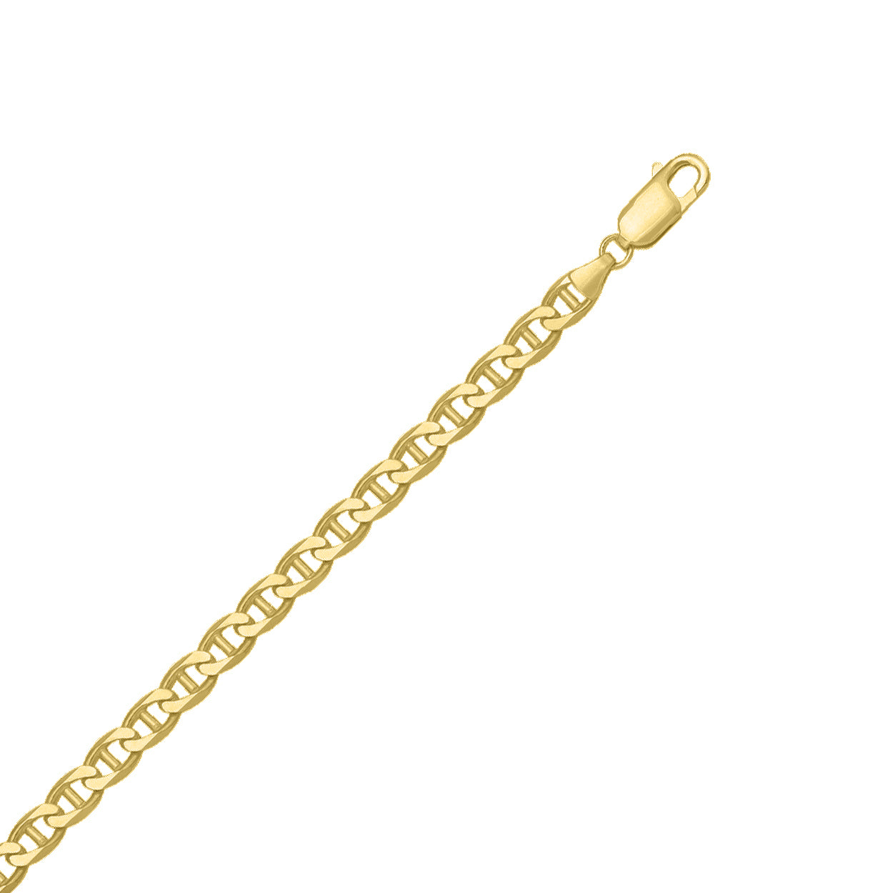 18kt Yellow Gold Marine Style Bracelet  with 4.5mm Width\
