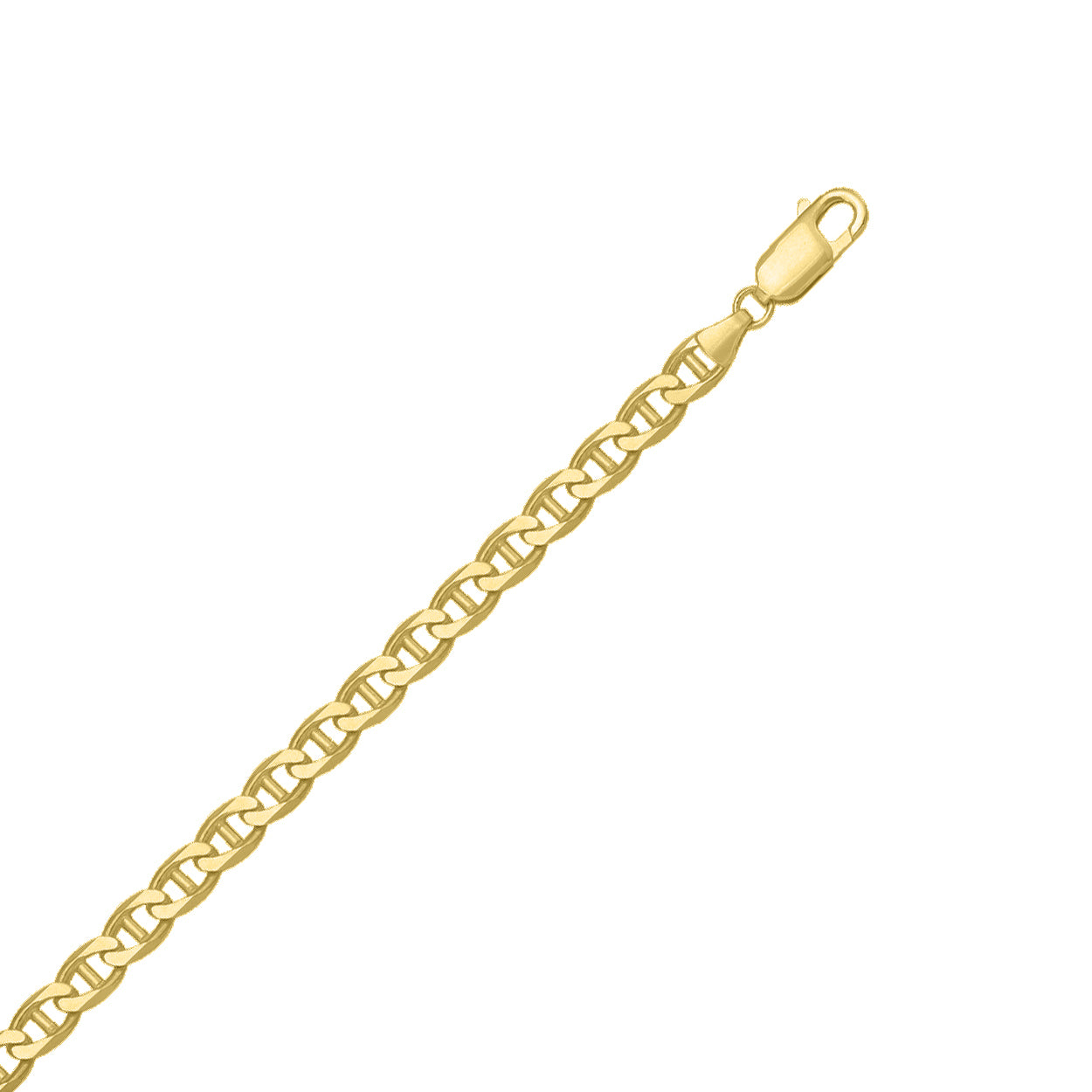 18kt Yellow Gold Marine Style Bracelet  with 4.5mm Width\