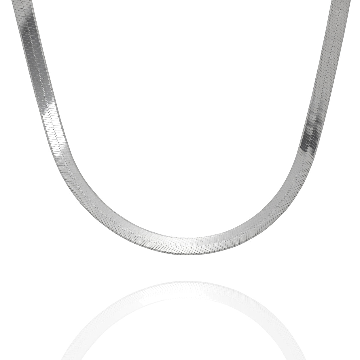 Sterling Silver 4.5mm Herringbone Style Chain