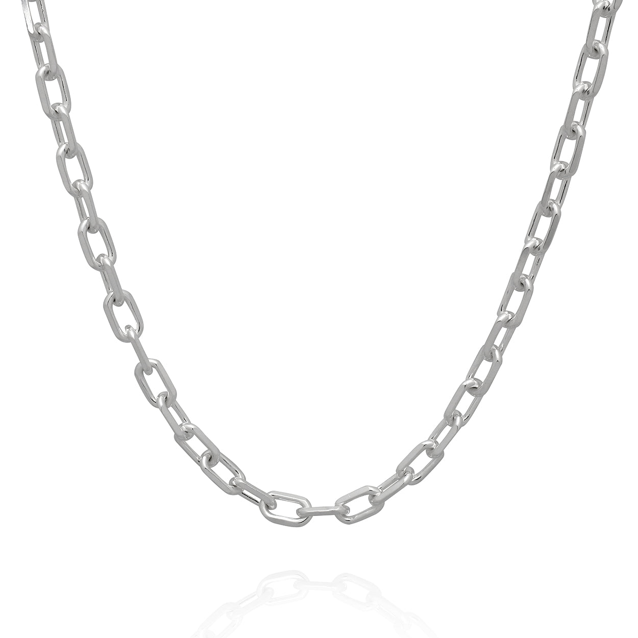 Sterling Silver 925 4mm Wide Cable Style Chain