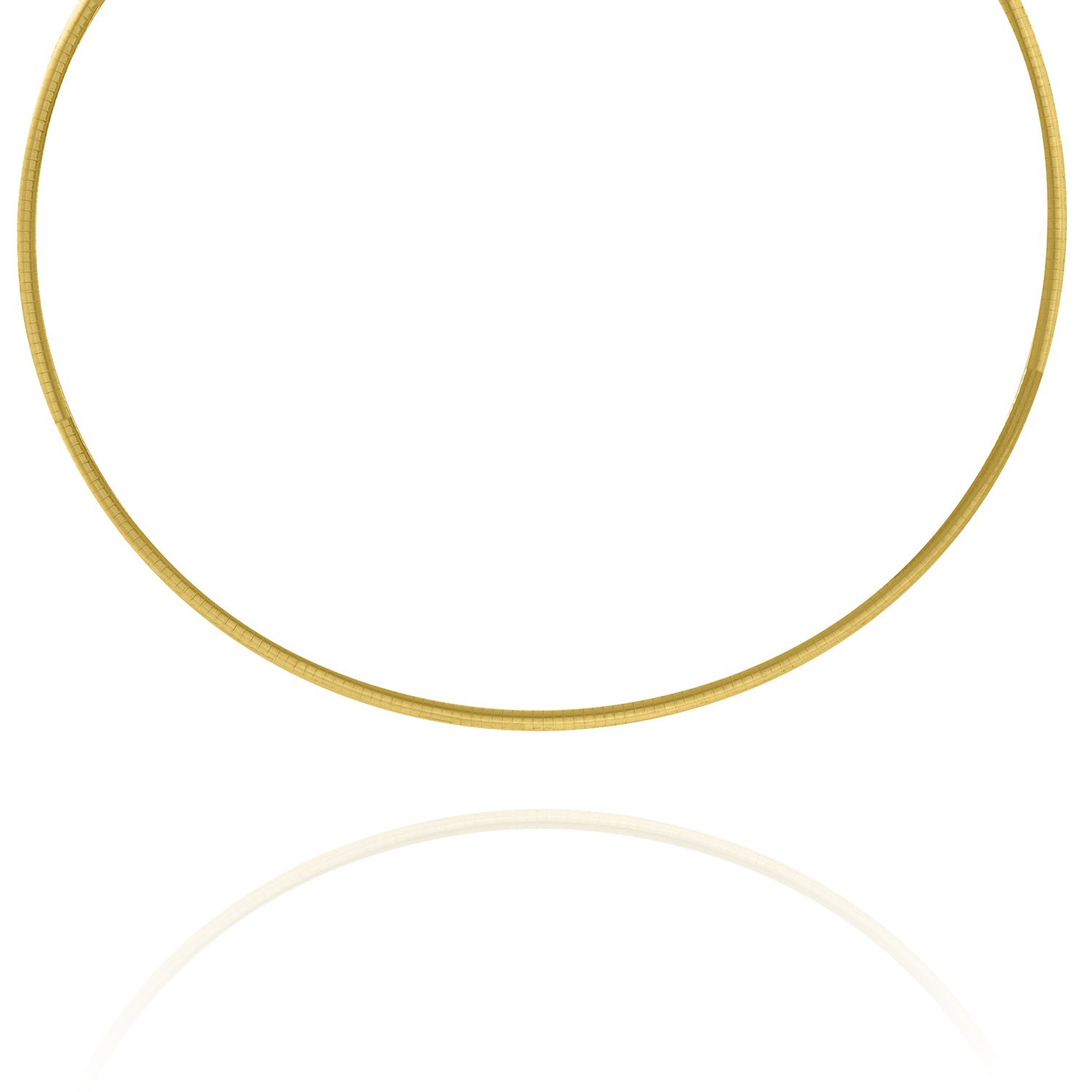14KT Gold 4mm Wide Omega Chain Yellow