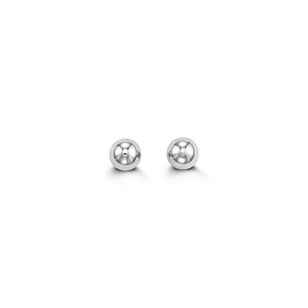 14kt White Gold 4mm Ball Studs