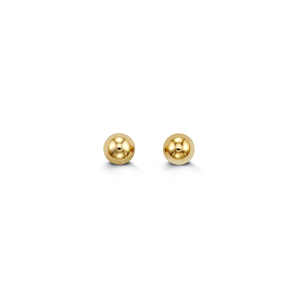 14kt Yellow Gold 4mm Ball Studs