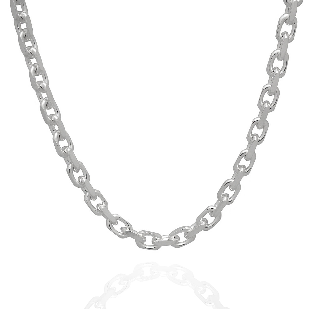 Sterling Silver 925 5mm Wide Cable Style Chain