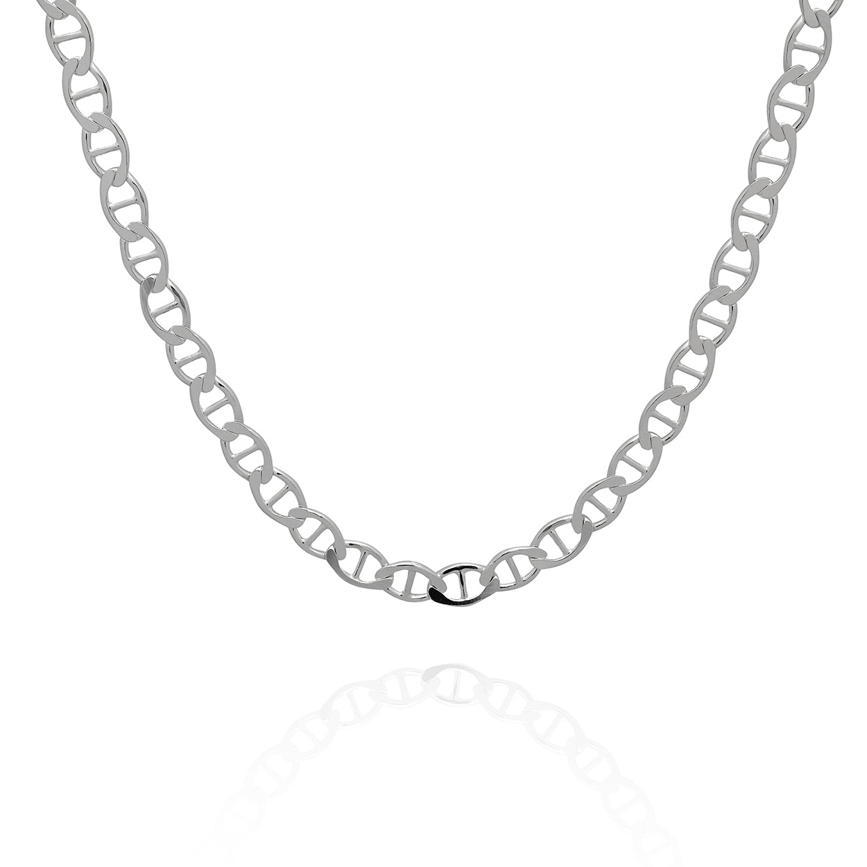 Sterling Silver 925 5mm Wide Marine Style Chain