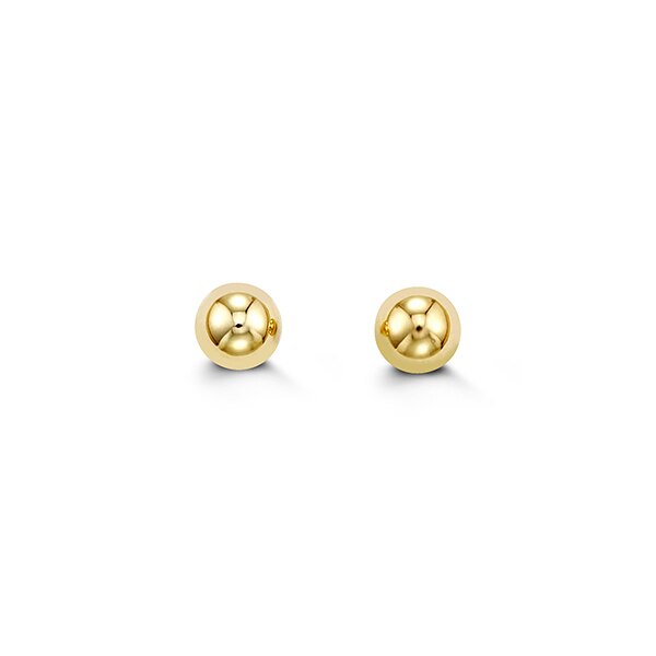 14kt Yellow Gold Ball Studs