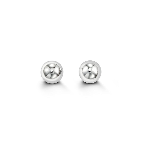 14kt White Gold Ball Studs