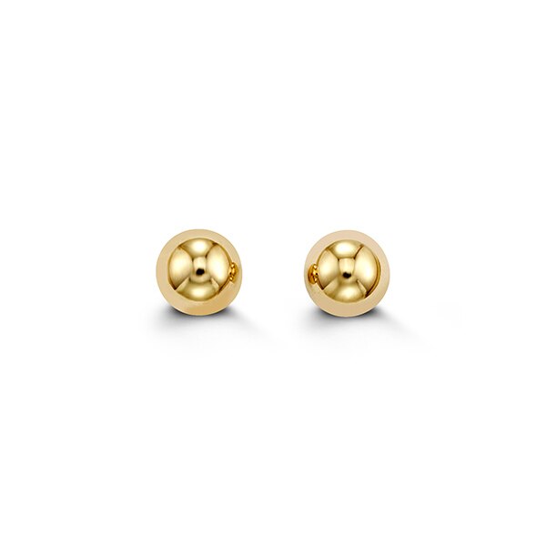 14kt Yellow Gold Ball Studs