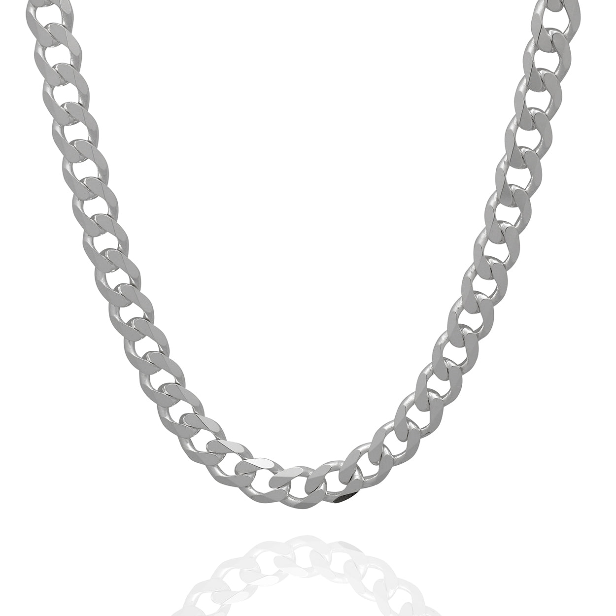 Sterling Silver 925 7mm Width Curb Style Chain