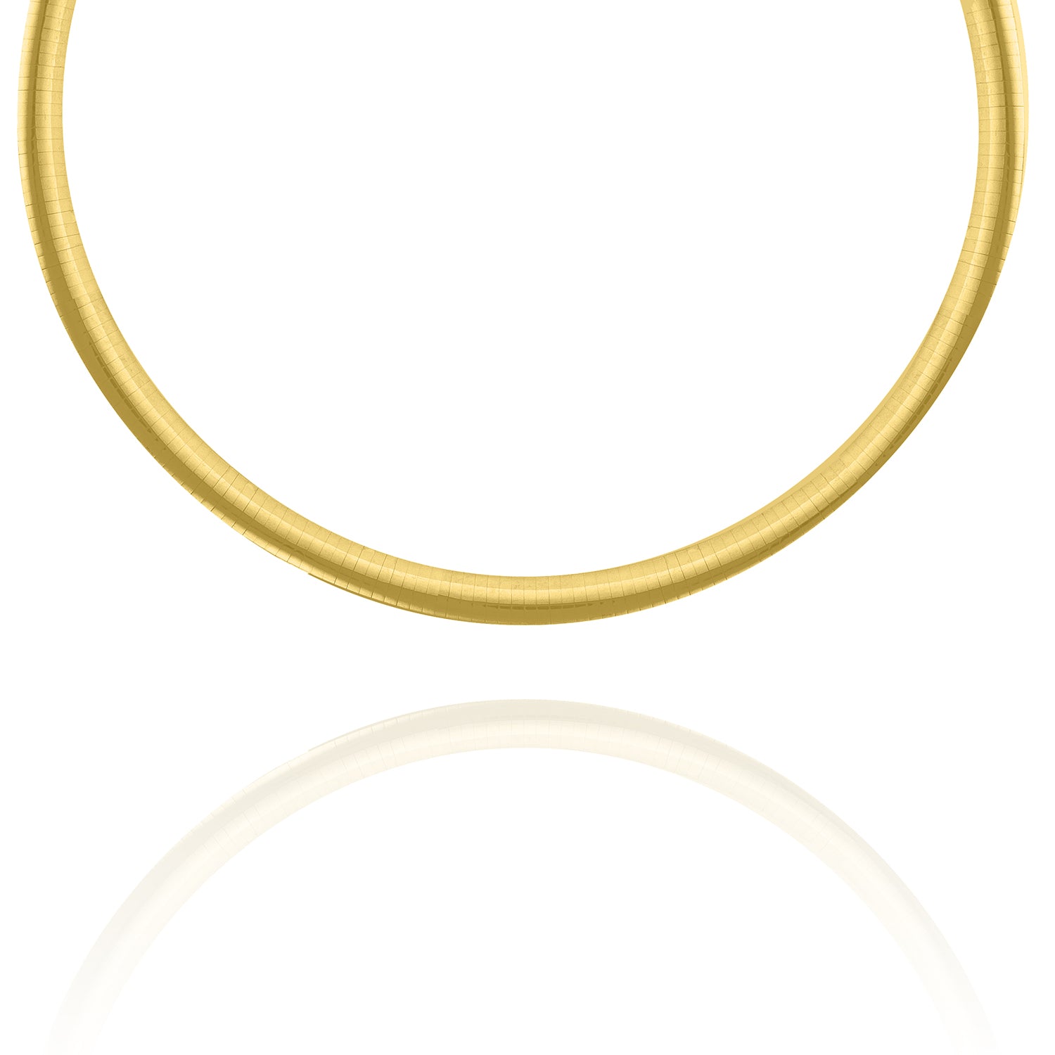 14KT Gold 8mm Wide Omega Chain Yellow