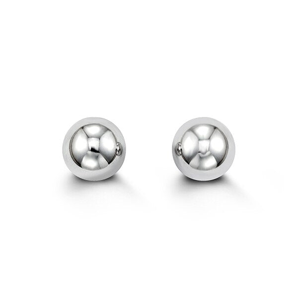 14kt White Gold 8mm Ball Studs