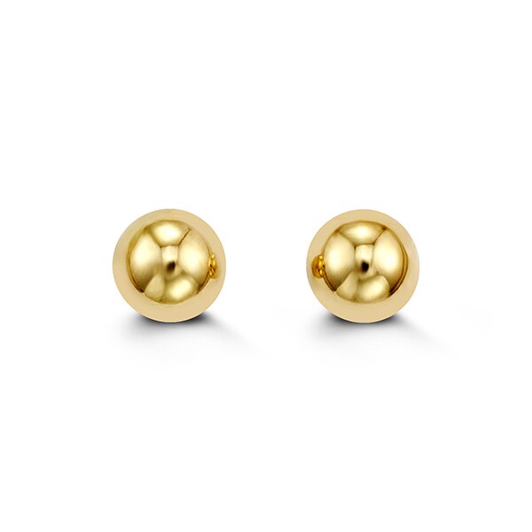 14kt Yellow Gold 8mm Ball Studs