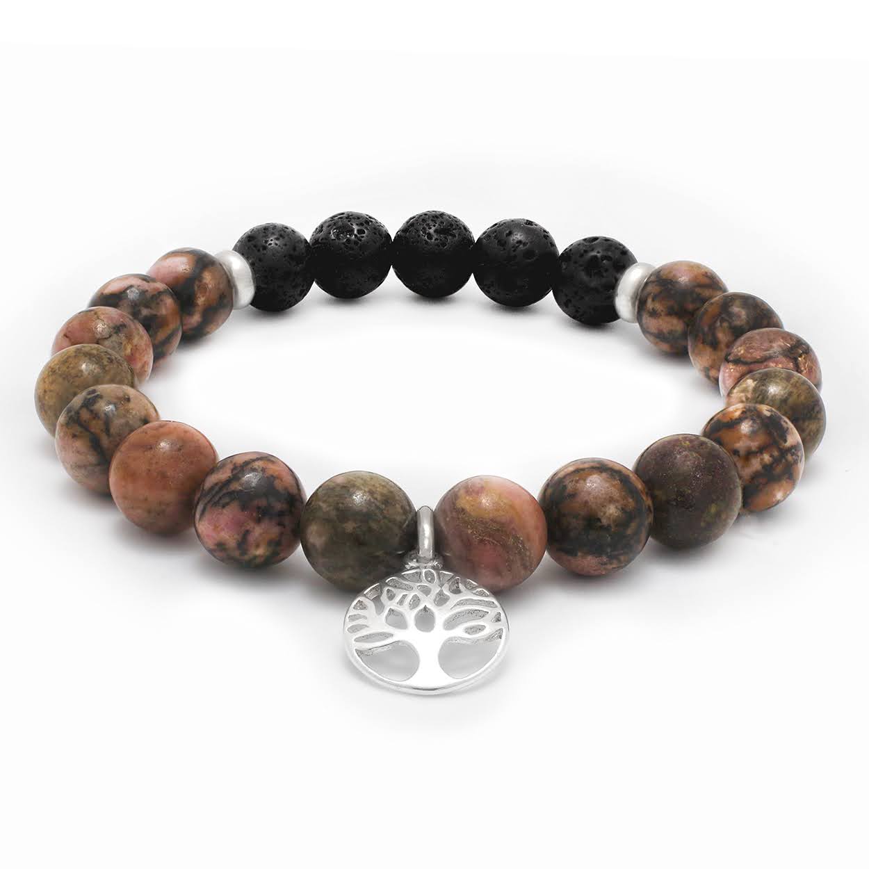 Roots of Love - Rhodonite & Lava