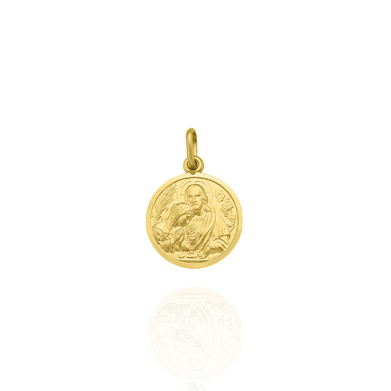 Solid Gold Communion Medallion Large