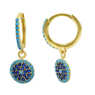 10KT Yellow Gold Cubic Zirconia Huggies
