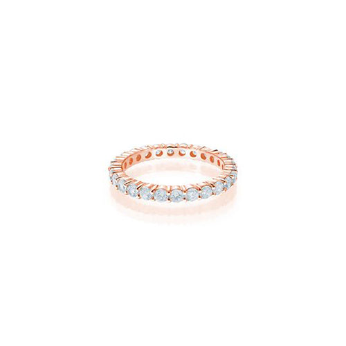 Shared Prong Diamond Eternity Band 1.30CTW Solid Gold Rose
