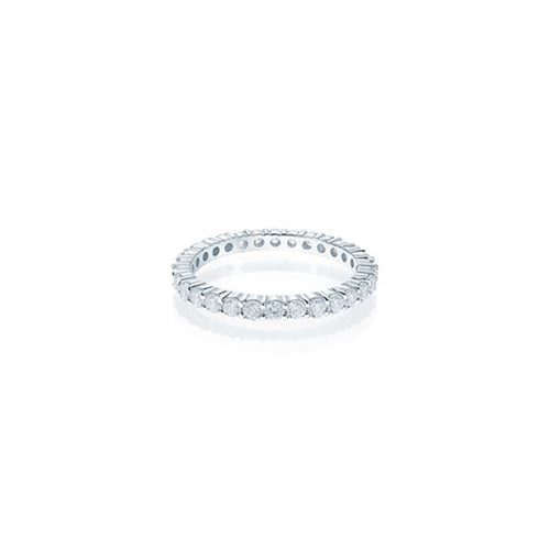 Shared Prong Diamond Eternity Band 0.90CTW Solid Gold White
