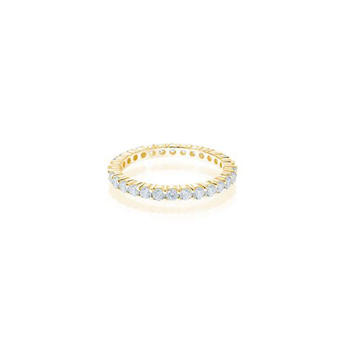 Shared Prong Diamond Eternity Band 0.90CTW Solid Gold Yellow