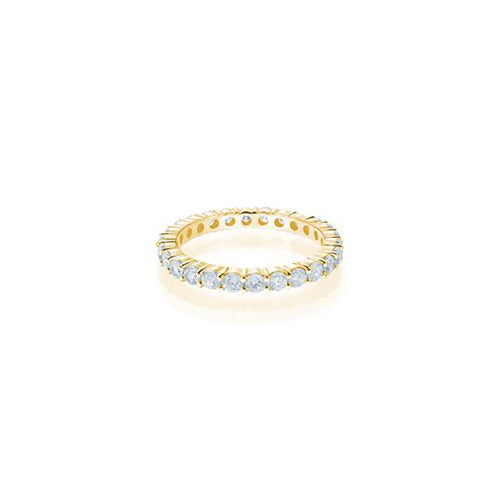 Shared Prong Diamond Eternity Band 1.30CTW Solid Gold Yellow