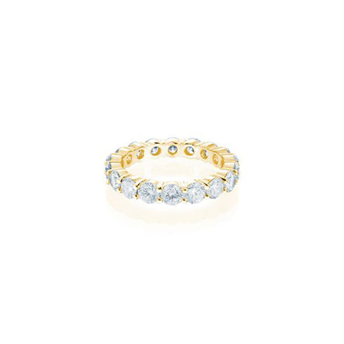 Shared Prong Diamond Eternity 2.70CTW Solid Gold Yellow