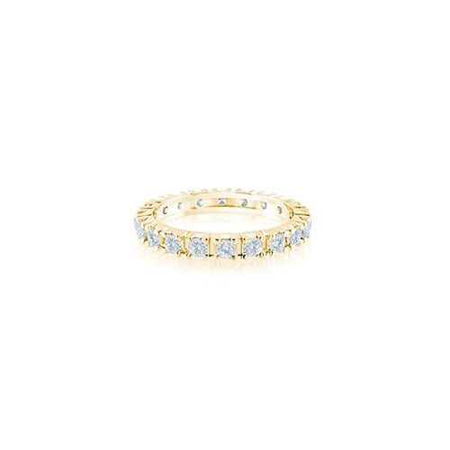 4-Prong Diamond Eternity Band 1.00CTW Solid Gold Yellow